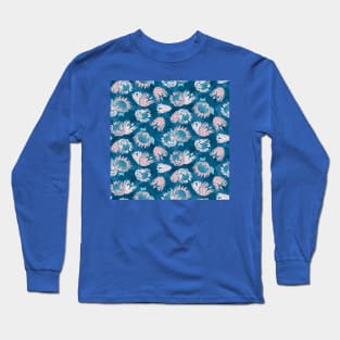 Navy King Protea Long Sleeve T-Shirt